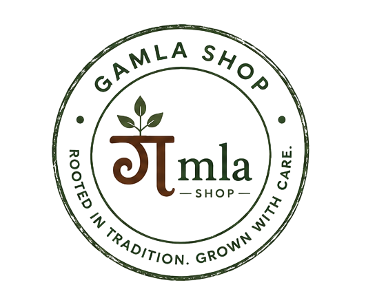 Gamla Shop seal — rooted in tradition, grown with care